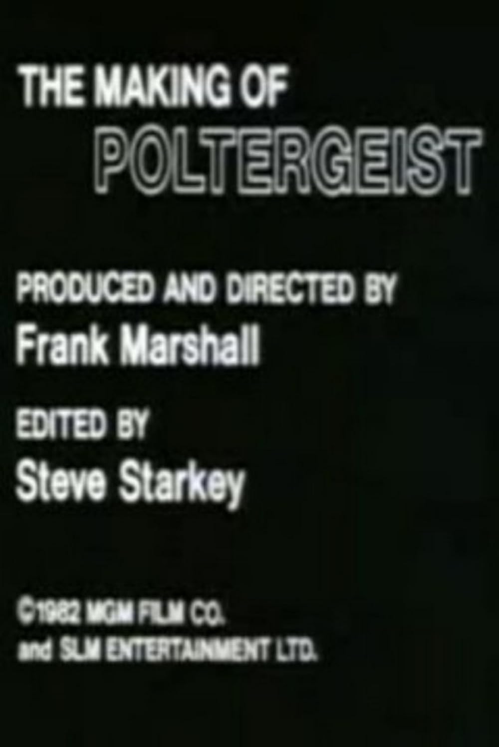 Poster de THE MAKING OF POLTERGEIST