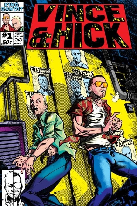 Poster de THE MISADVENTURES OF VINCE AND HICK en inglés