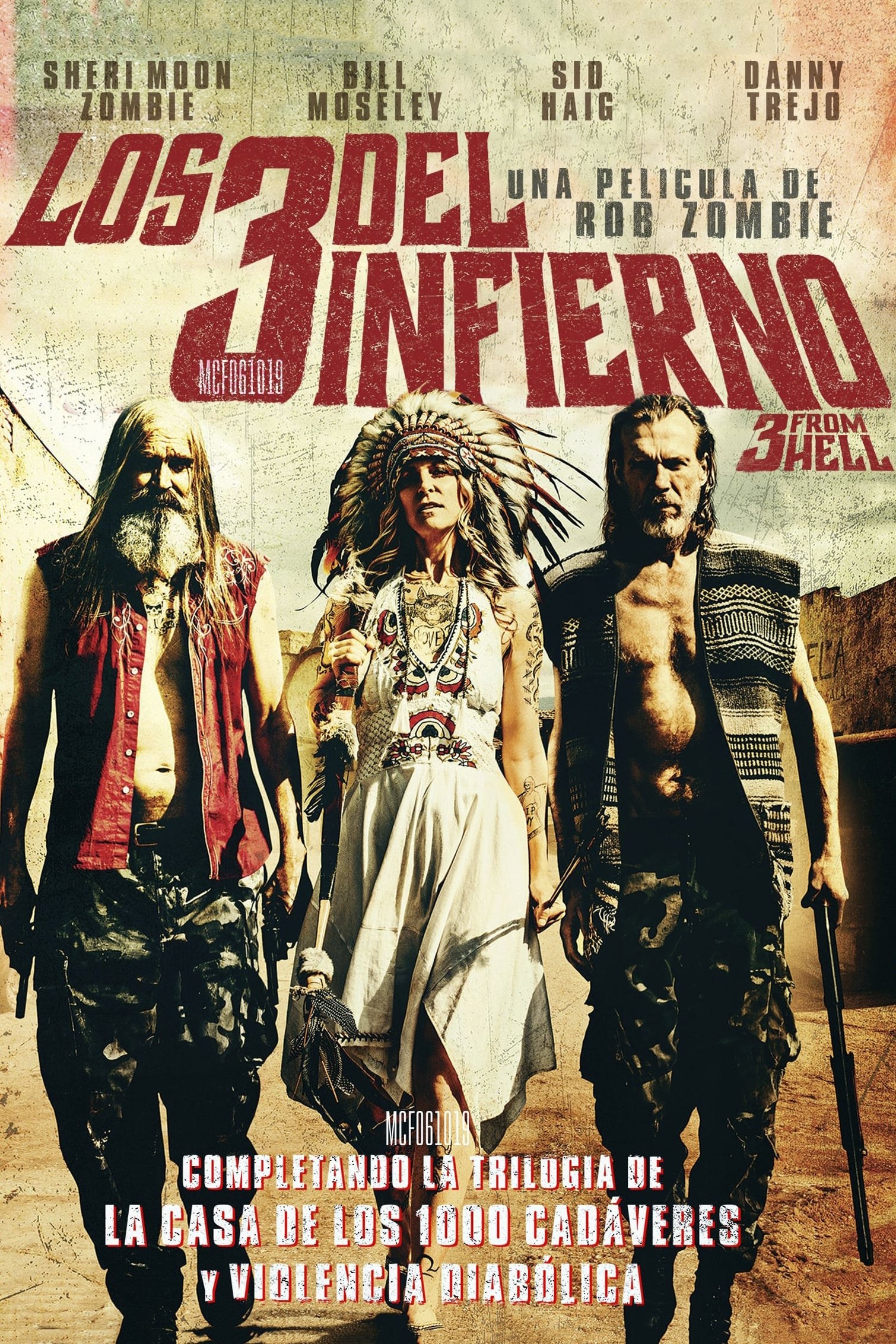 Poster de THREE FROM HELL en español
