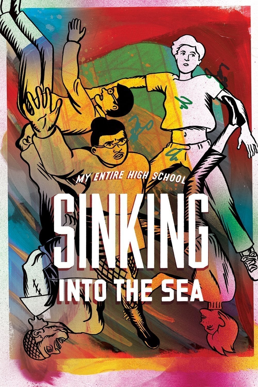 Poster de TODO MI INSTITUTO HUNDIÉNDOSE EN EL MAR en inglés