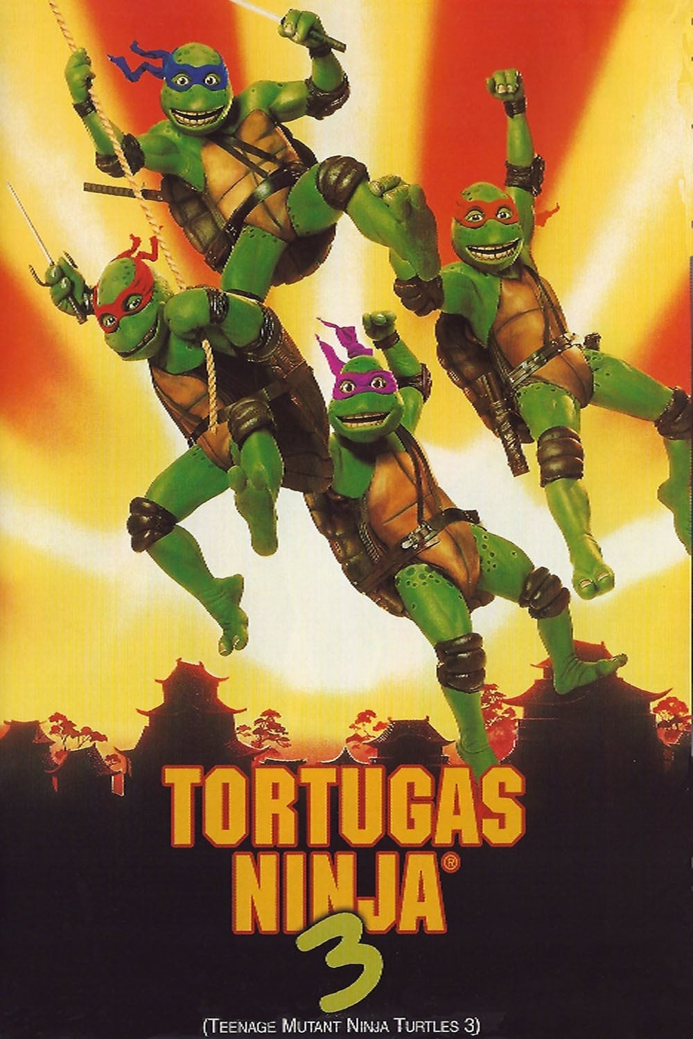 Poster de TORTUGAS NINJA III en español