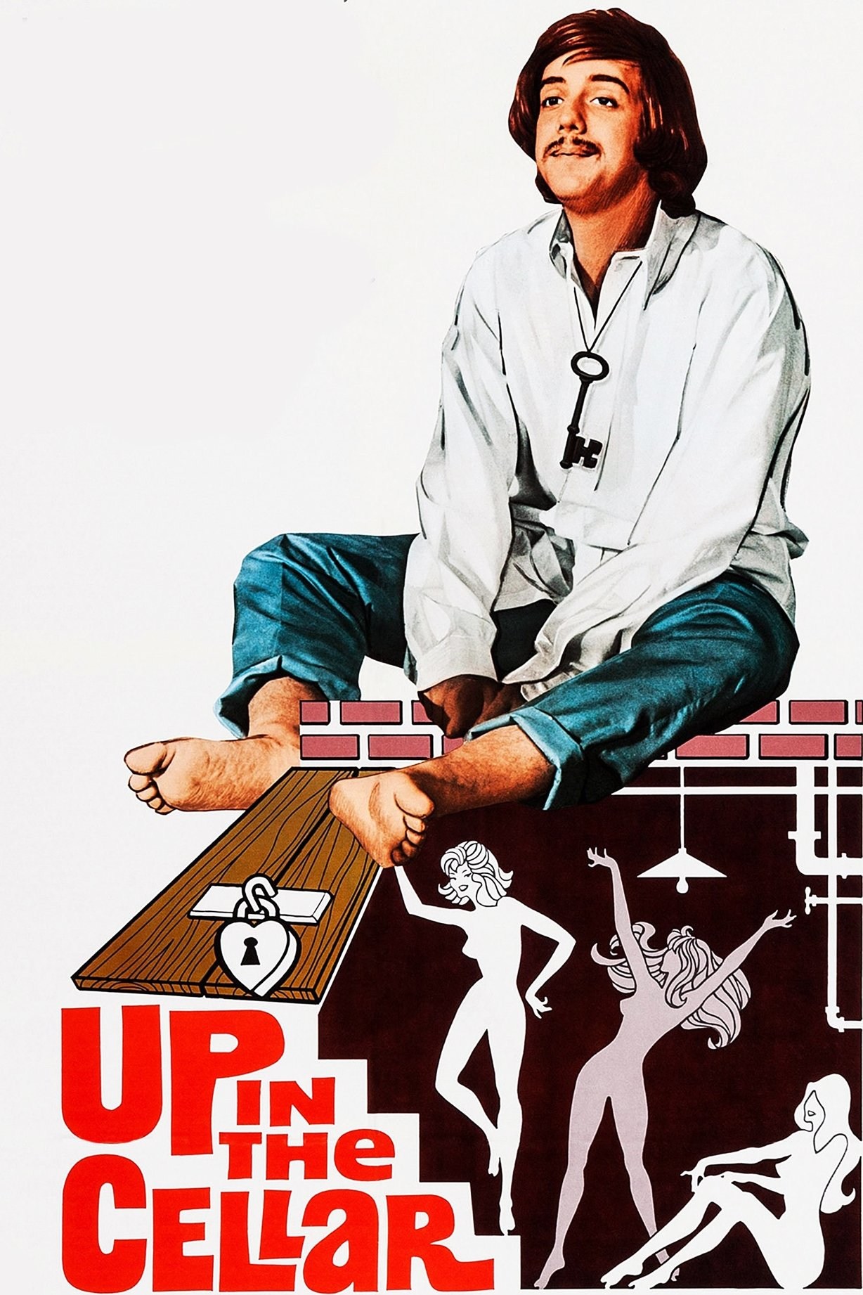 Poster de TRES EN EL SÓTANO en inglés