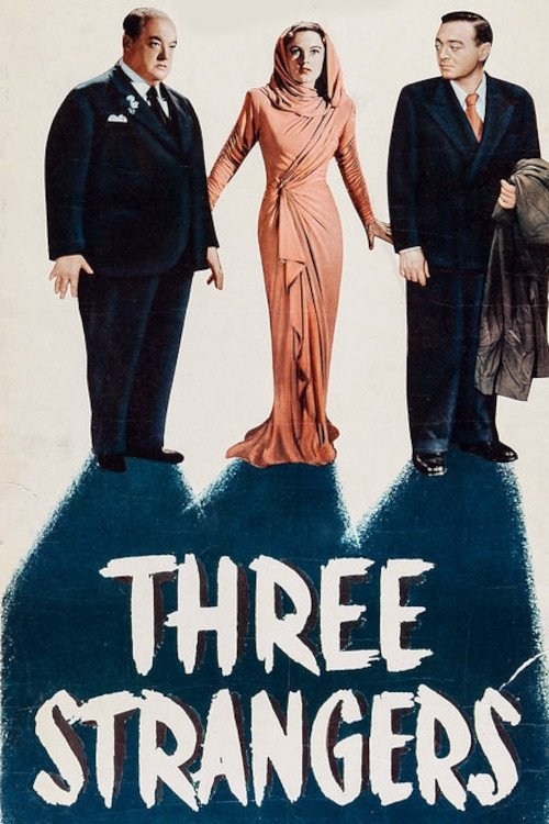 Poster de TRES EXTRAÑOS en inglés
