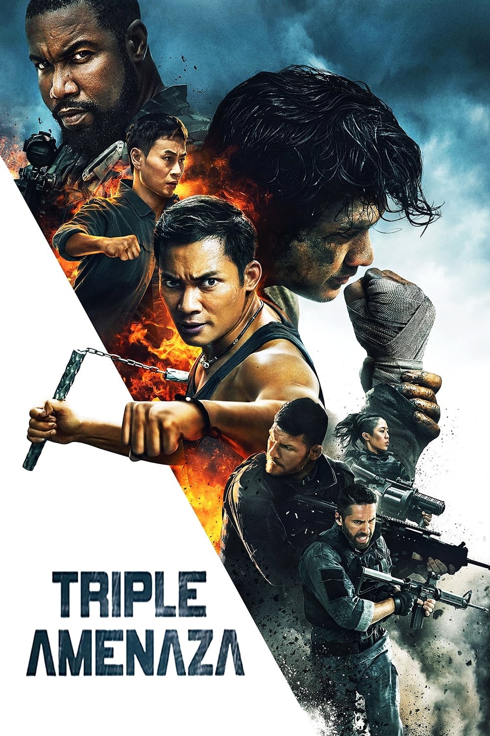 Poster de TRIPLE AMENAZA en español
