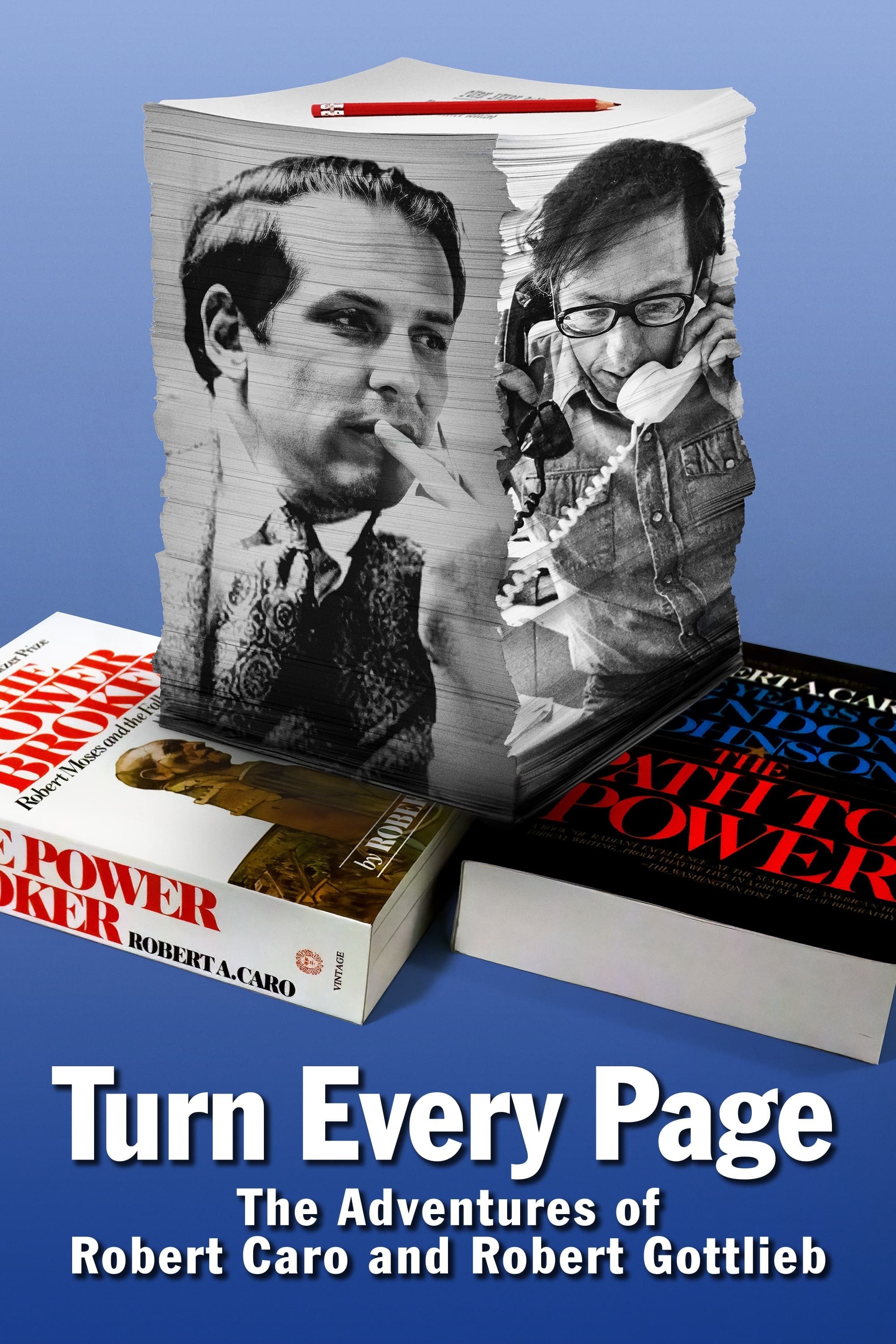 Poster de TURN EVERY PAGE - THE ADVENTURES OF ROBERT CARO AND ROBERT GOTTLIEB en inglés