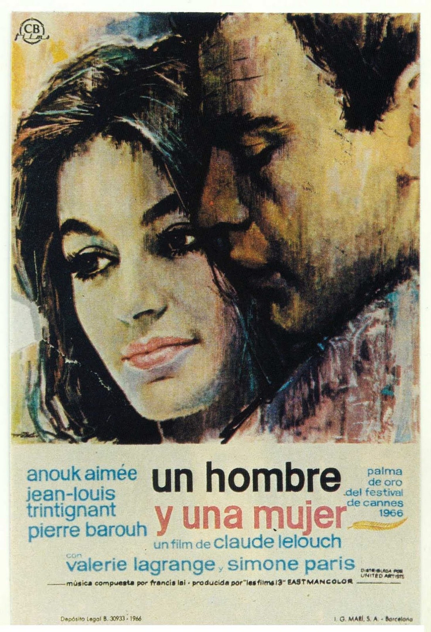 Poster de UN HOMBRE Y UNA MUJER en español