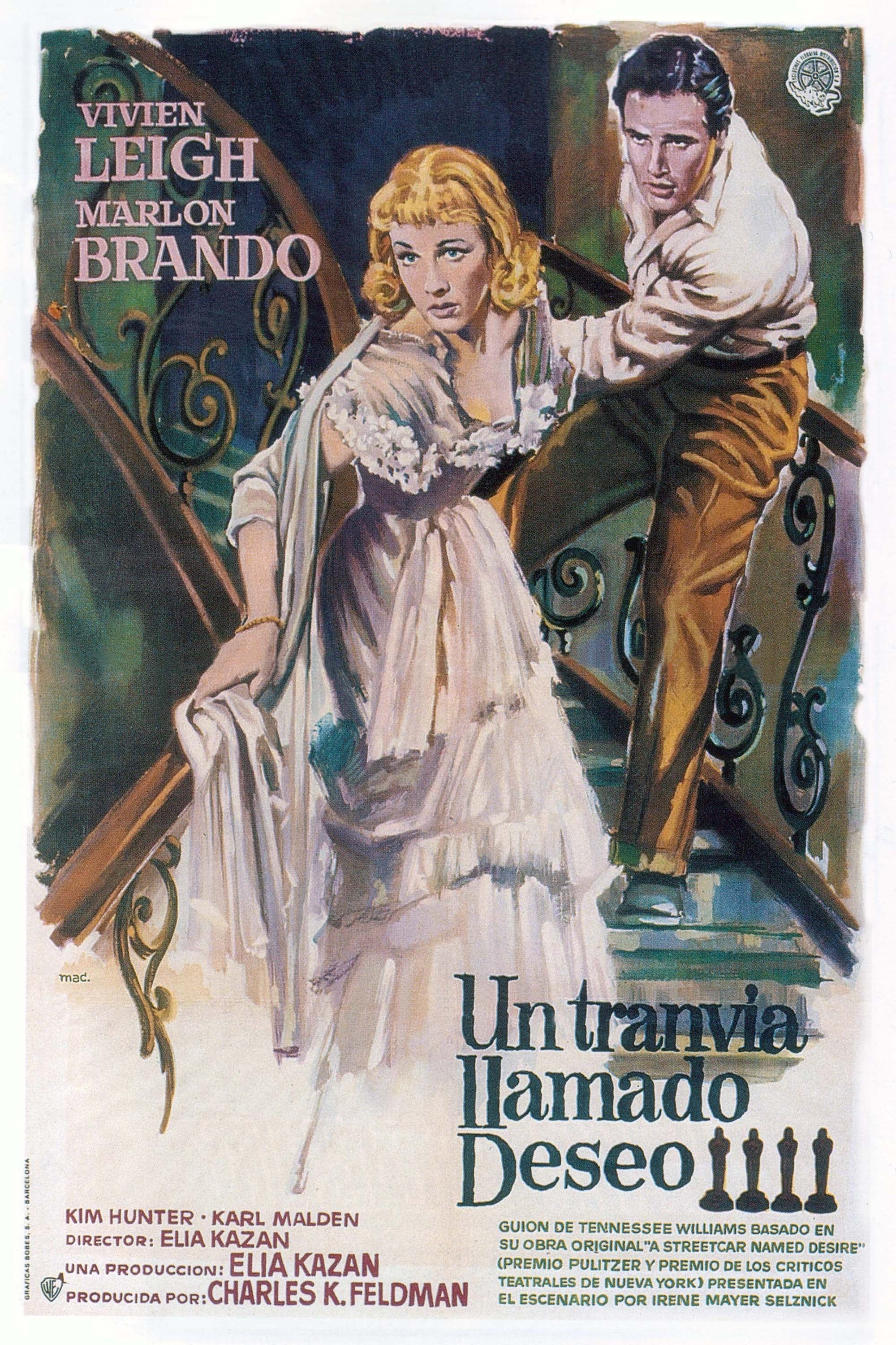 Poster de UN TRANVÍA LLAMADO DESEO en español