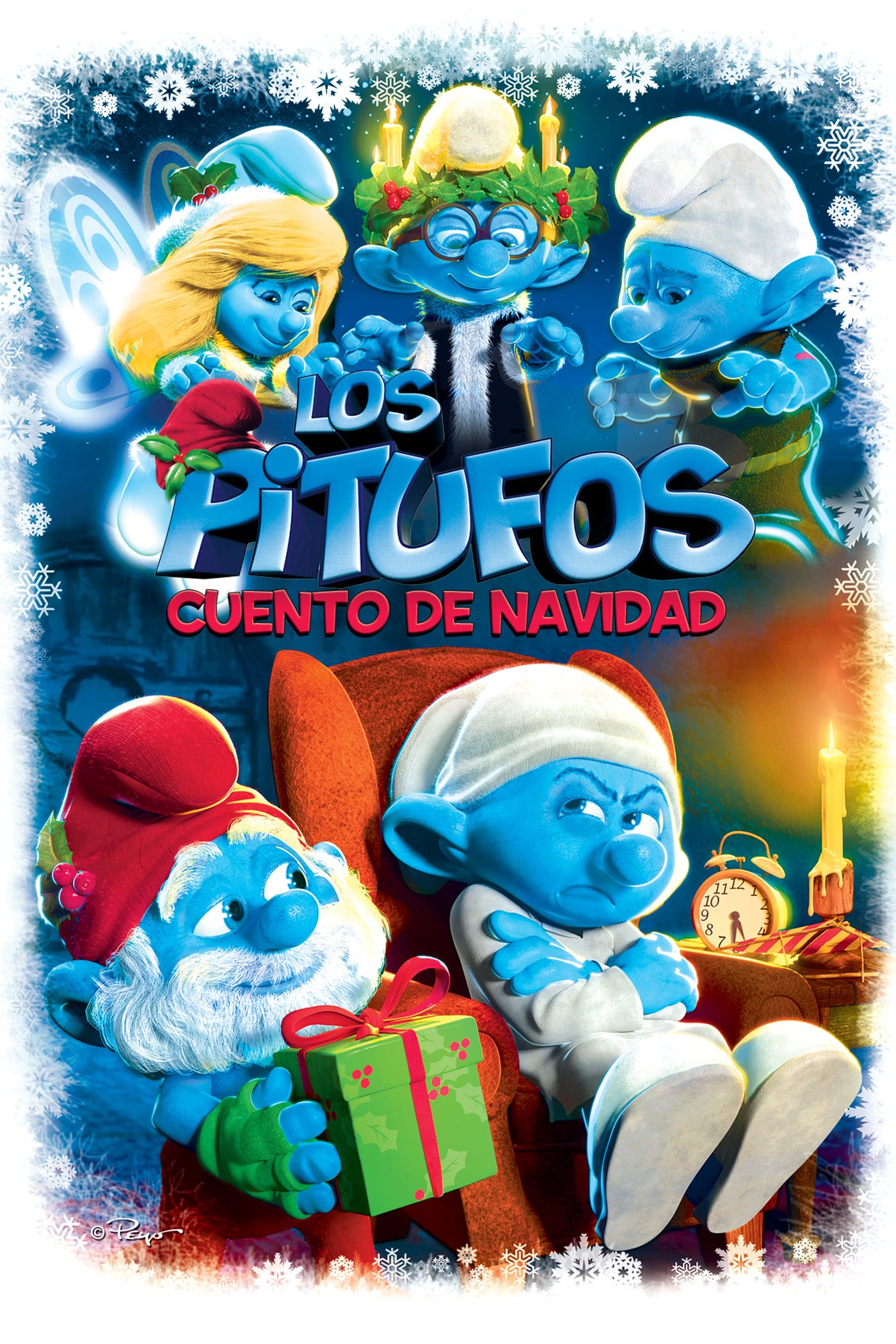 Poster de UNA NAVIDAD CON LOS PITUFOS en español