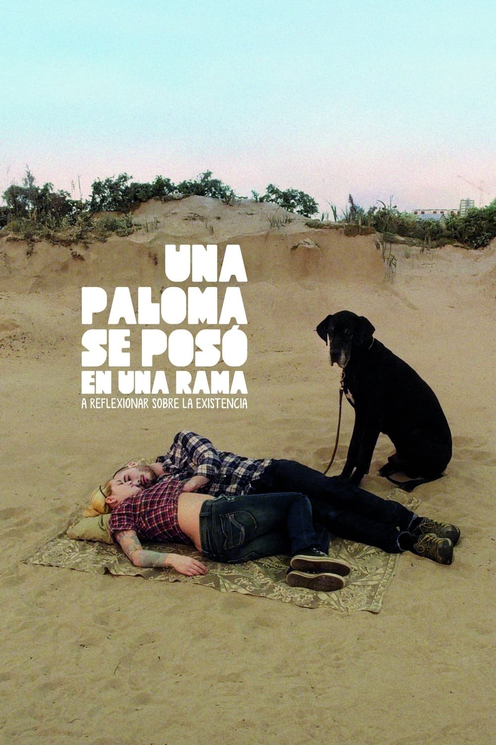 Poster de UNA PALOMA SE POSÓ EN UNA RAMA A REFLEXIONAR SOBRE LA EXISTE en español