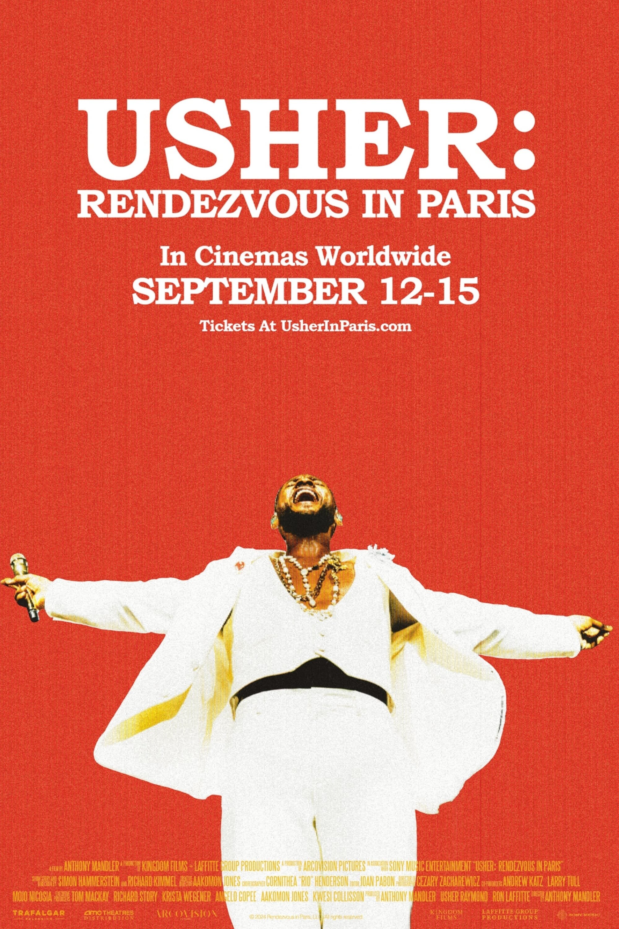 Poster de USHER: RENDEZVOUS IN PARIS en inglés