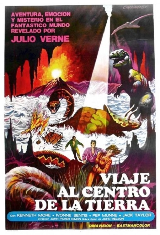 Poster de VIAJE AL CENTRO DE LA TIERRA en español