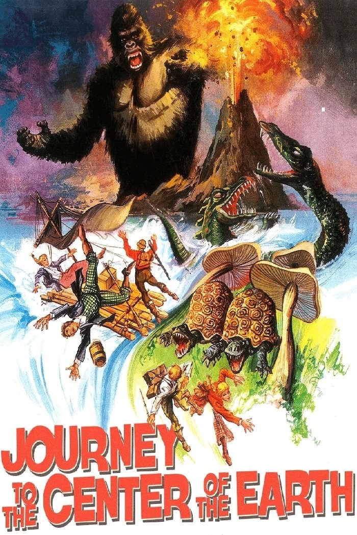 Poster de VIAJE AL CENTRO DE LA TIERRA en inglés