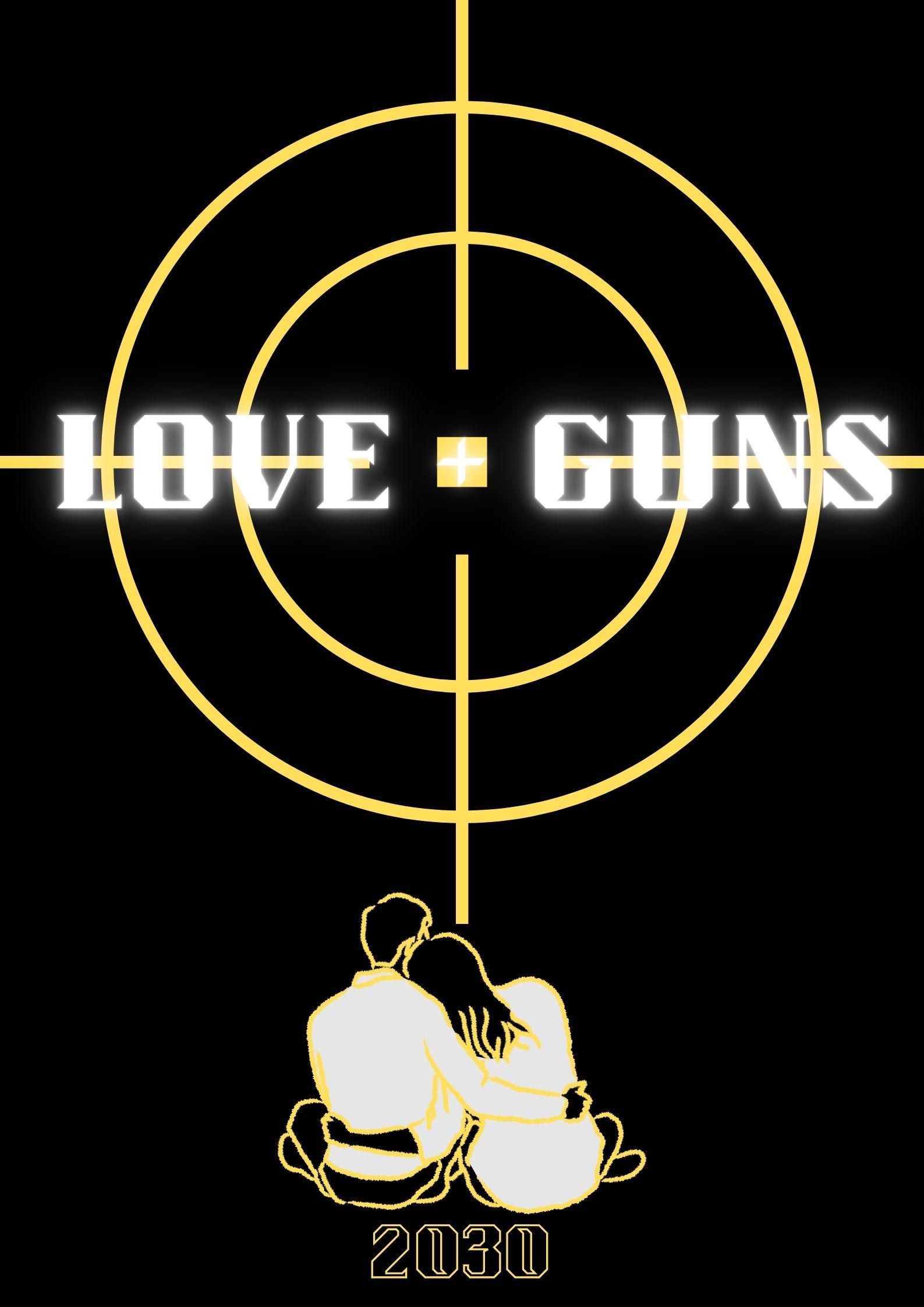 Poster de LOVE & GUNS en inglés