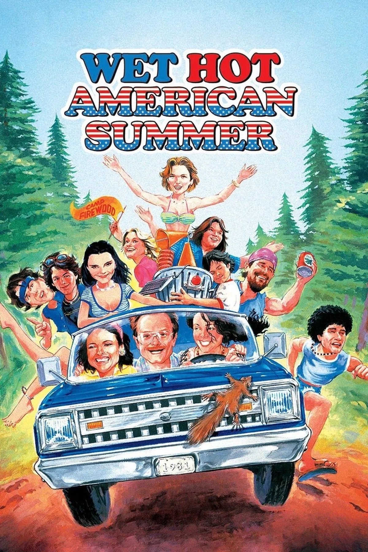 Poster de WET HOT AMERICAN SUMMER en inglés