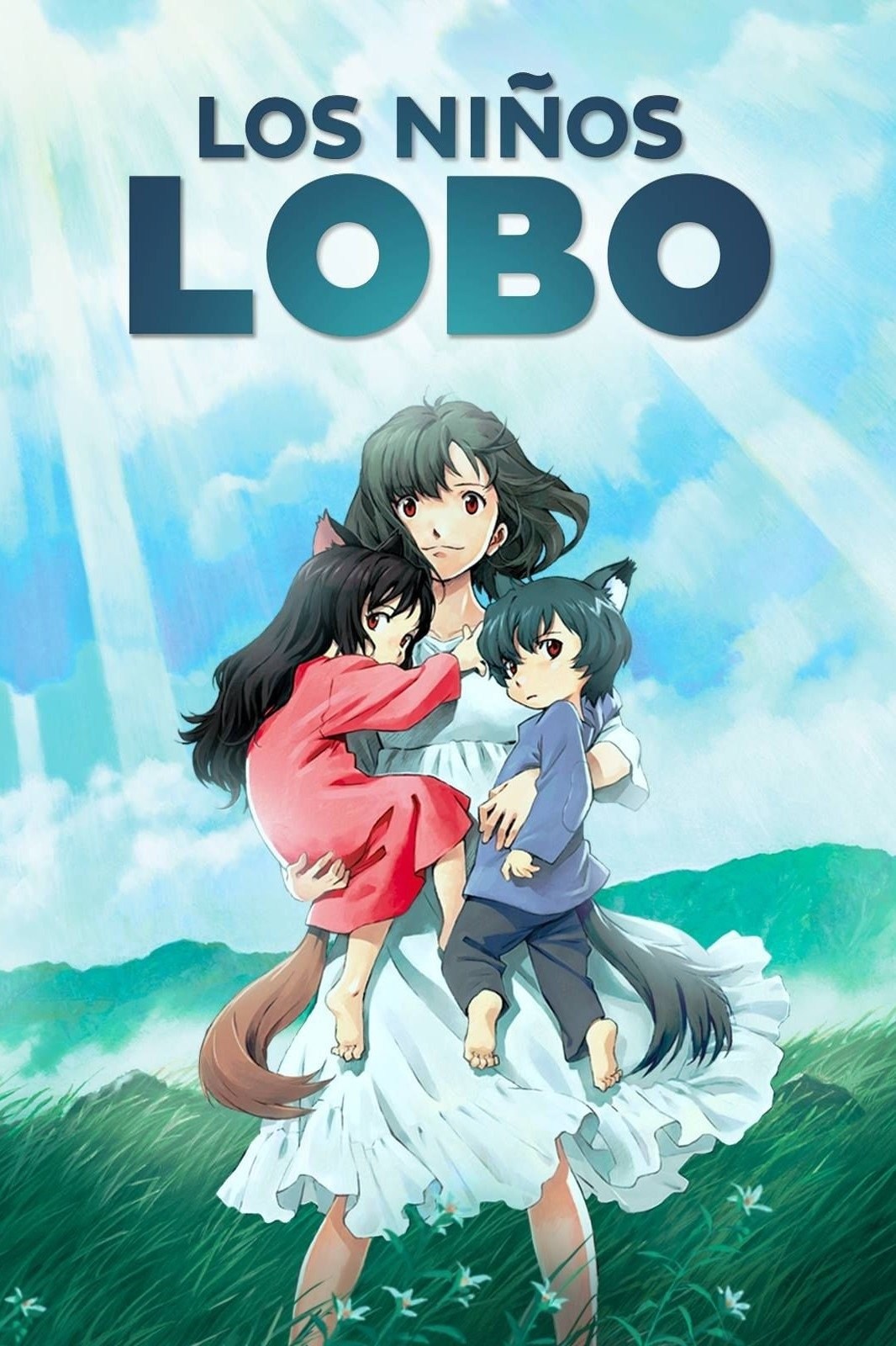 Poster de WOLF CHILDREN (LOS NIÑOS LOBO) en español