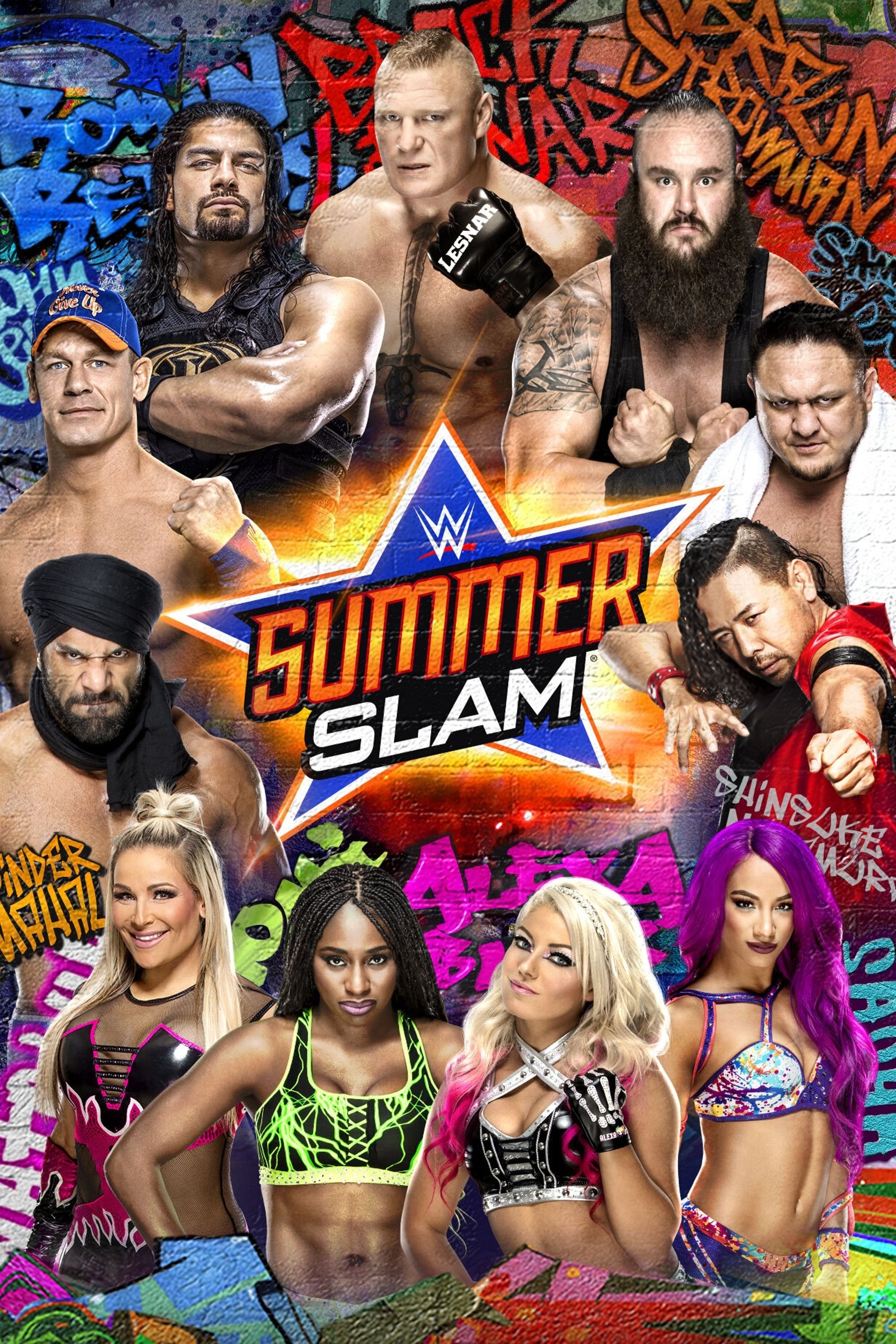 Poster de WWE SUMMERSLAM 2017 en inglés