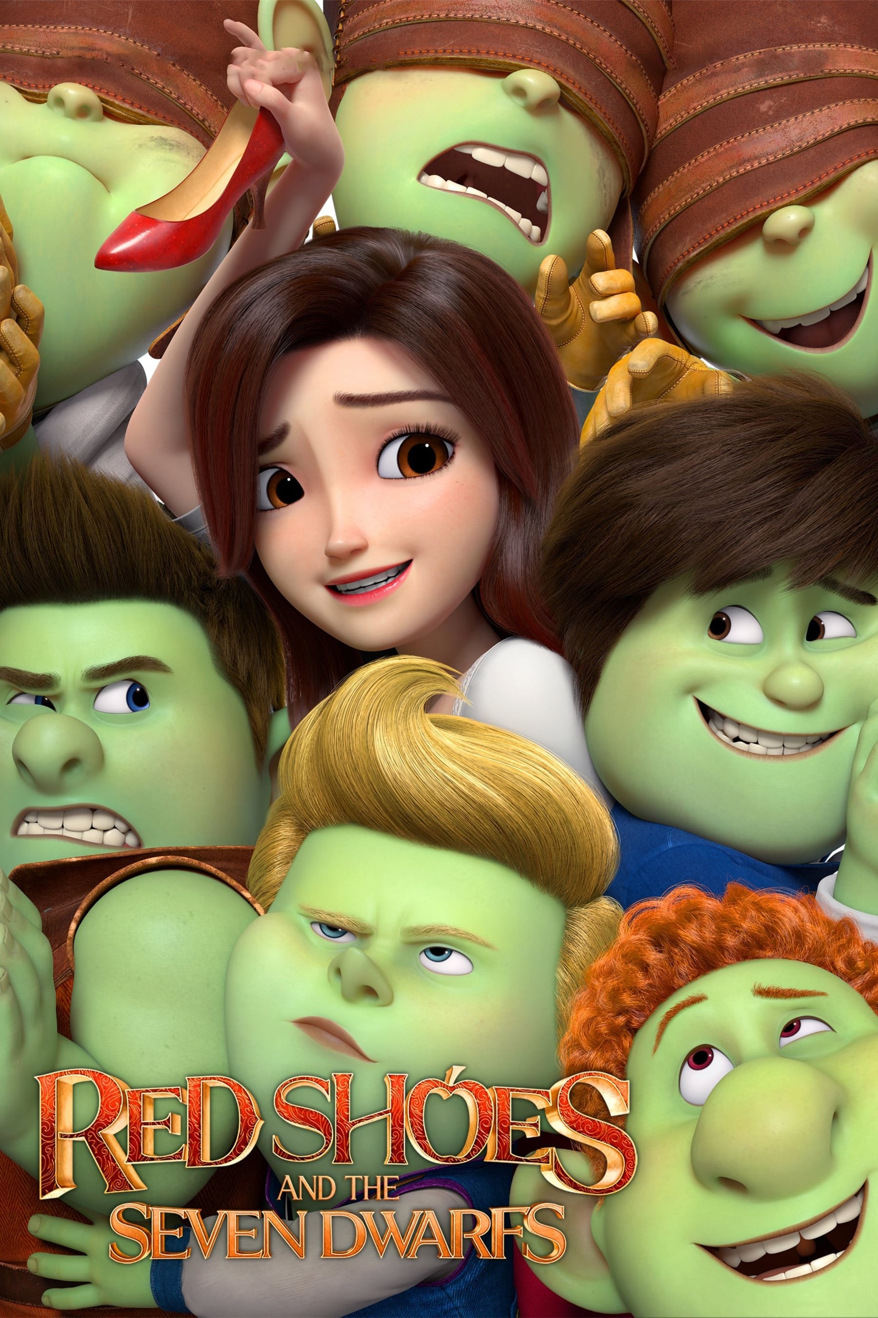 Poster de ZAPATOS ROJOS Y LOS SIETE TROLLS en inglés