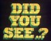Did You See..?