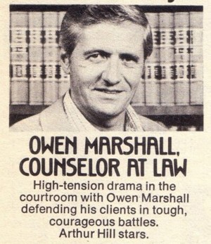 Owen Marshall, Counselor at Law