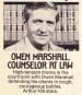 Owen Marshall, Counselor at Law