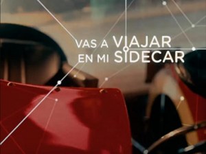 Vas a viajar en mi sidecar
