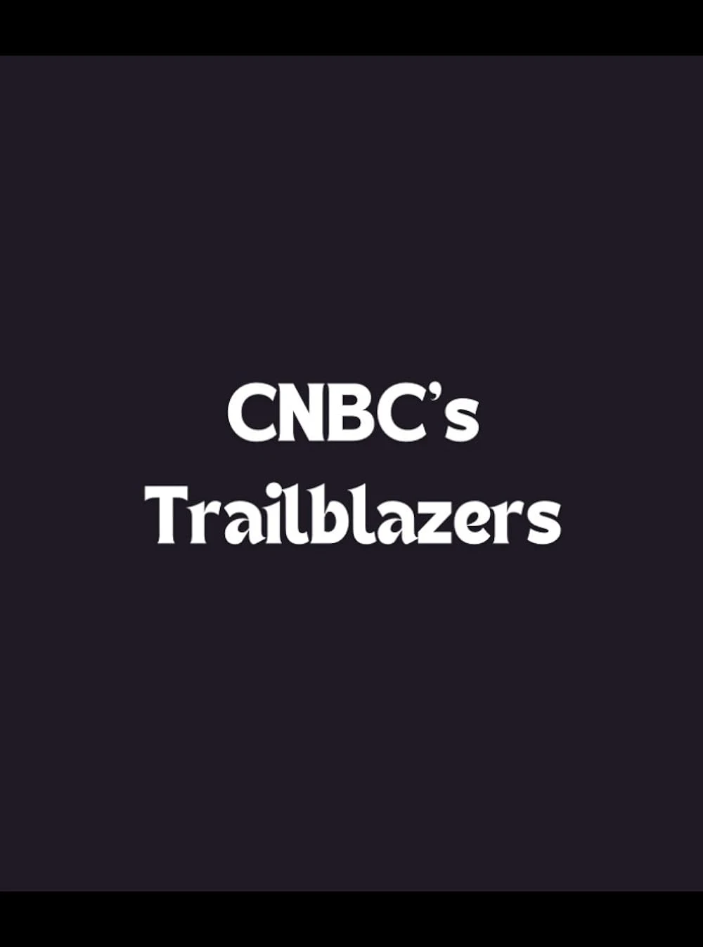 Poster  de CNBC's Trailblazers