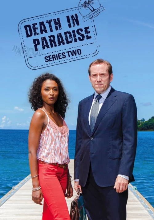 Poster  de la temporada 2 de Death in Paradise