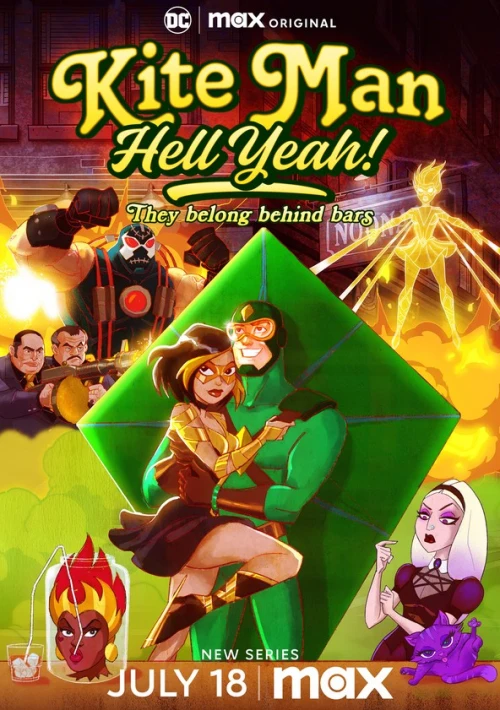 Poster  de la temporada 1 de Kite Man: Hell Yeah!