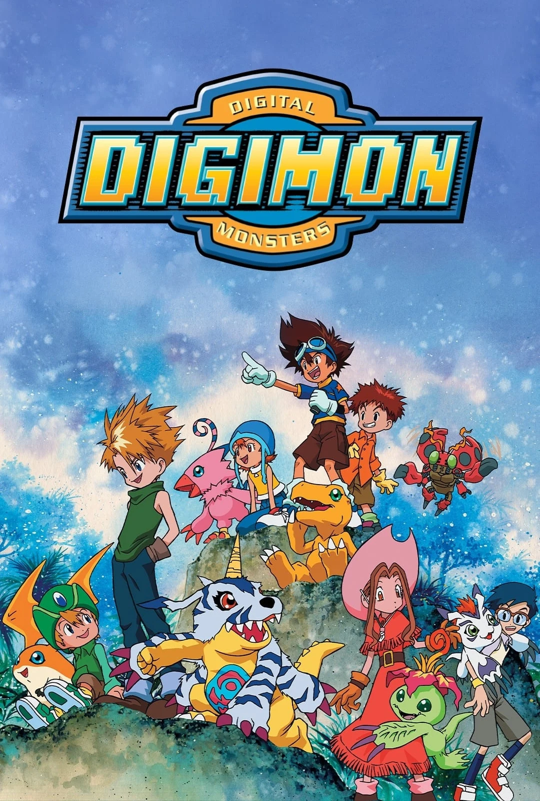 Poster  de Digimon Adventure en inglés