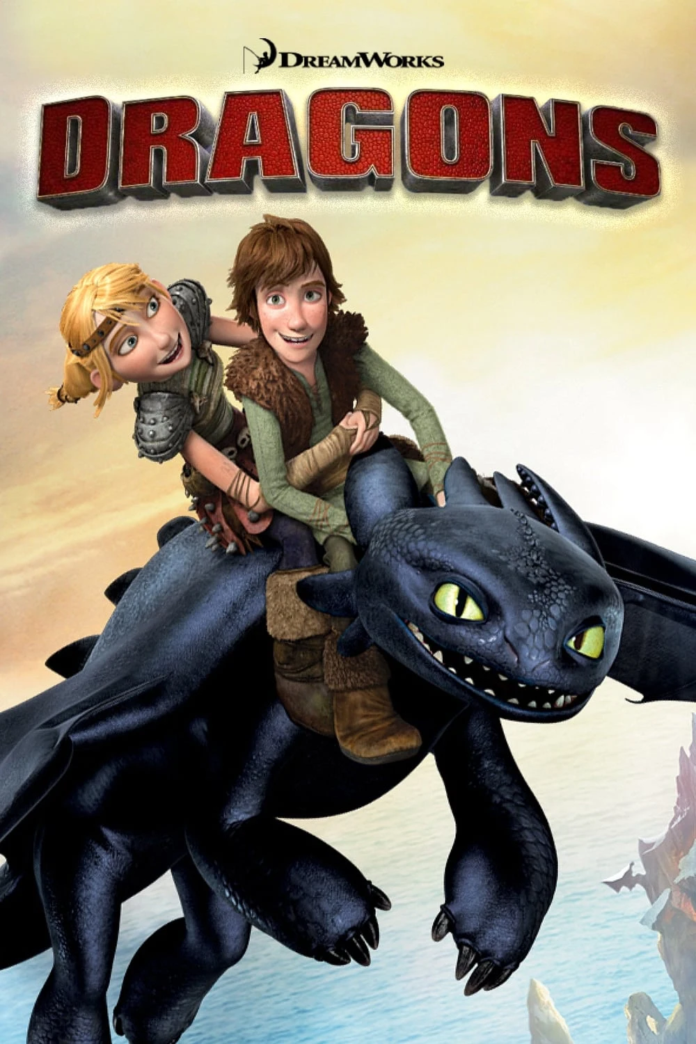 Poster  de DreamWorks Dragons en inglés