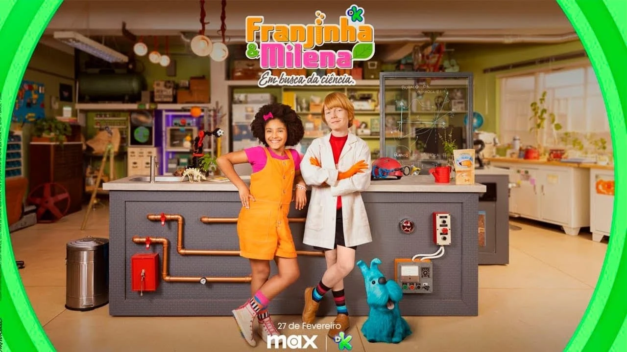 Foto de Franjinha e Milena em Busca da Ciência