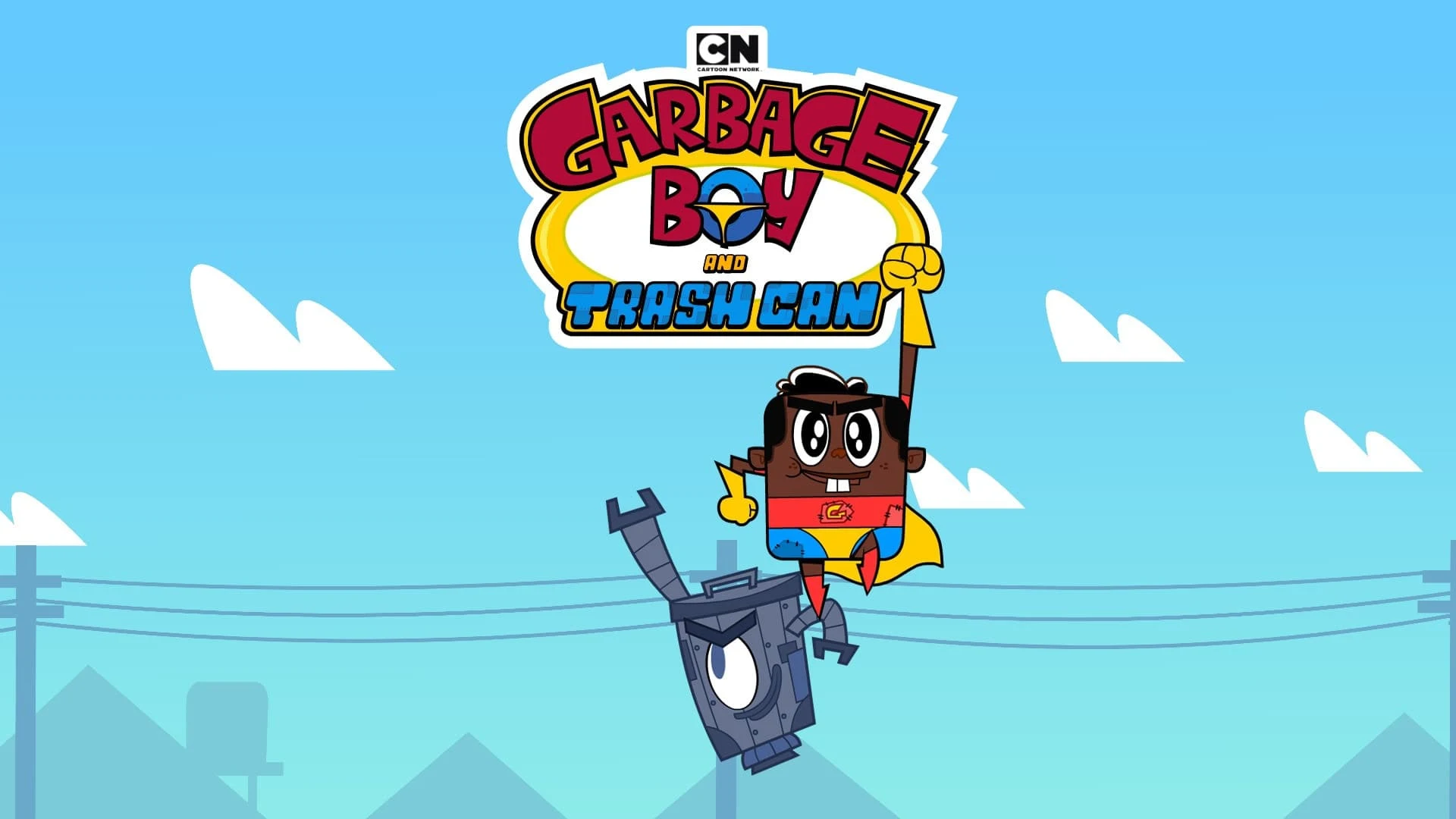 Foto de Garbage Boy and Trash Can