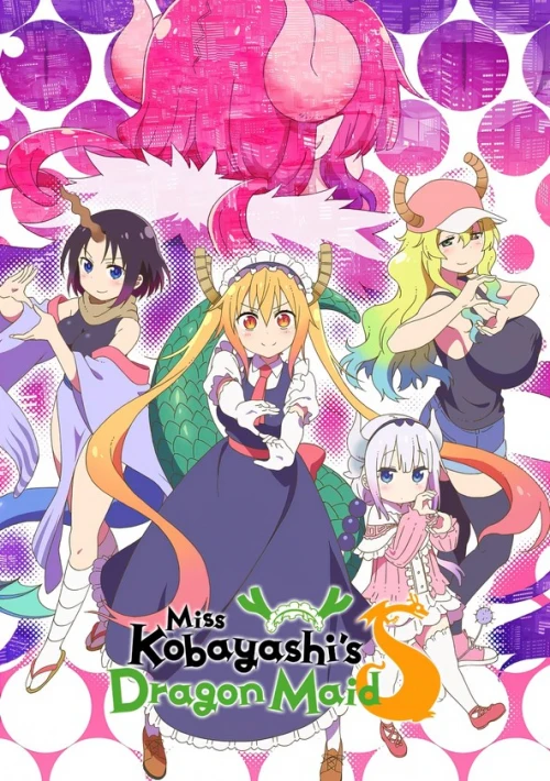 Poster  de la temporada 2 de The Maid Dragon of Kobayashi-san