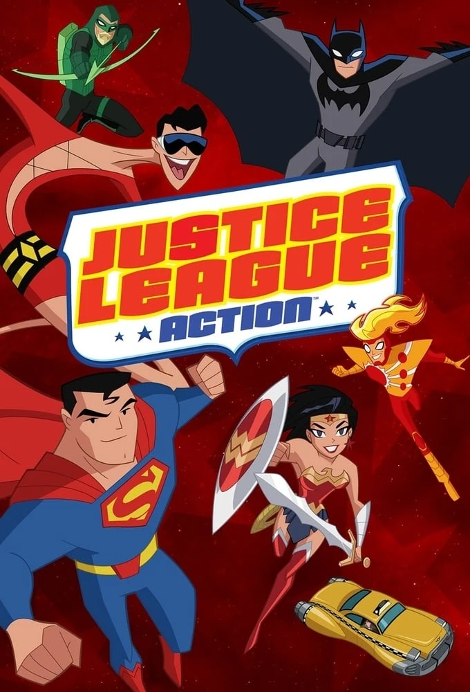 Poster  de La Liga de la Justicia en acción en inglés