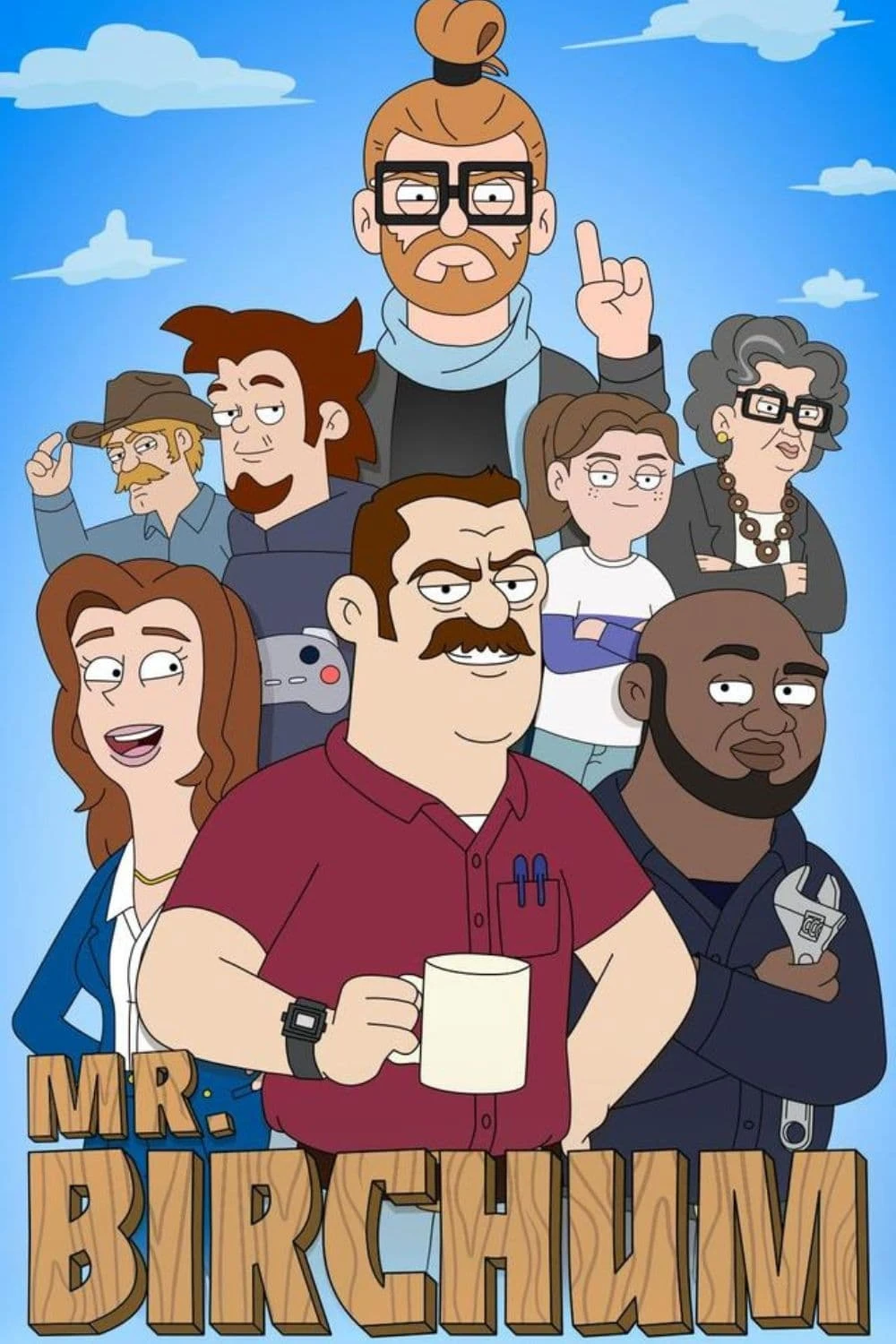 Poster  de Mr. Birchum en inglés