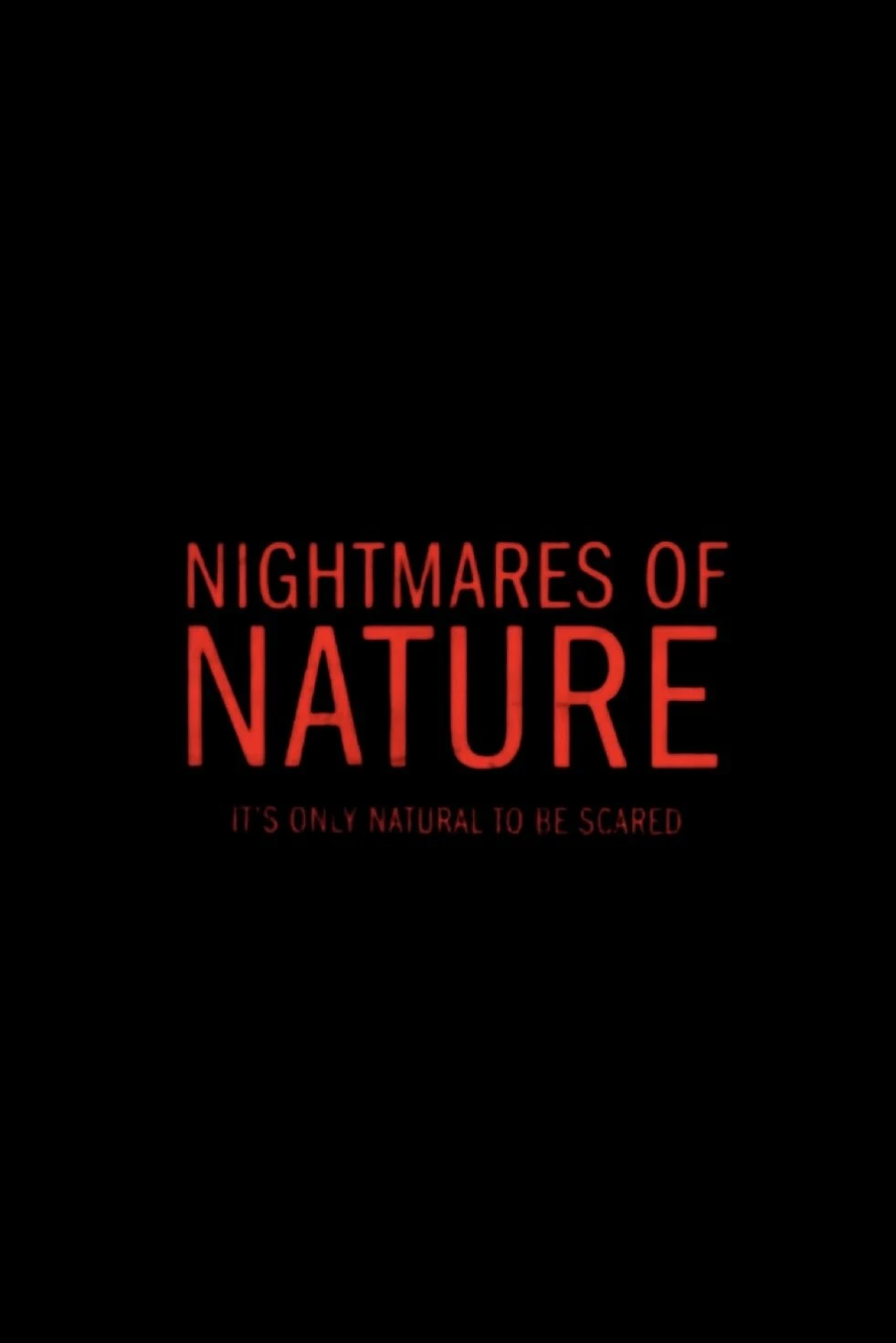 Poster  de Nightmares of Nature: Cabin in the Woods en inglés