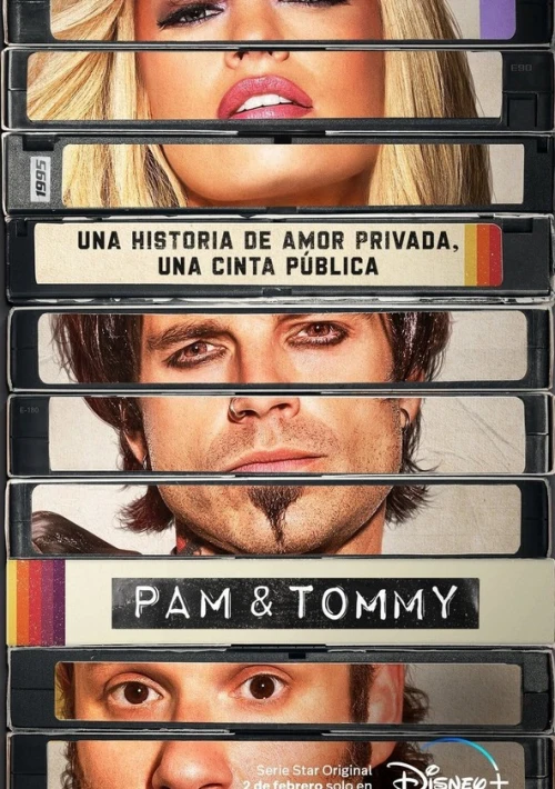 Poster  de la temporada 1 de Pam & Tommy