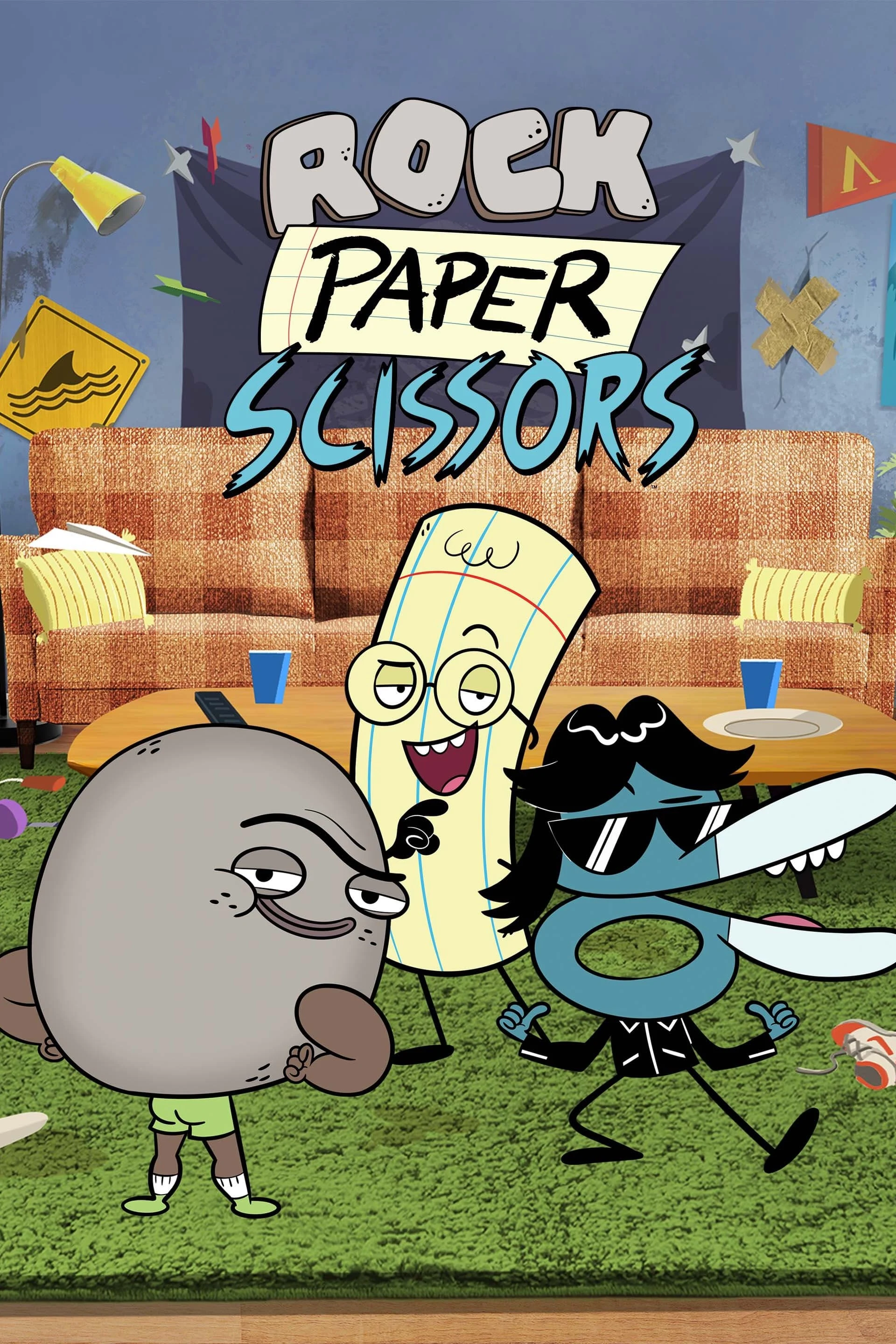 Poster  de Piedra, Papel, Tijera en inglés