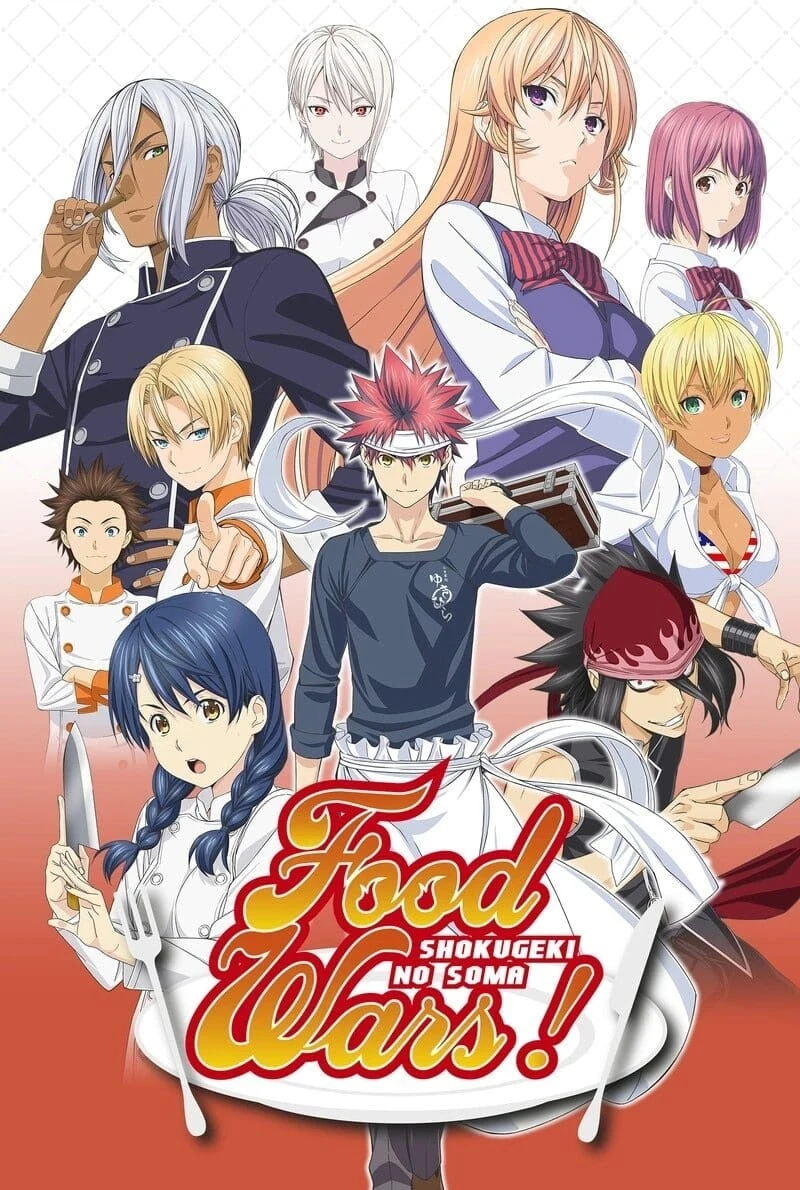 Poster  de Food Wars! Shokugeki no Soma en inglés