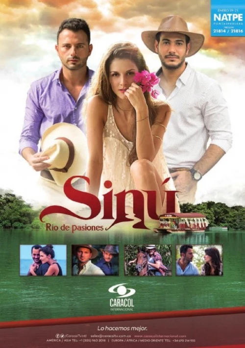 Poster  de la temporada 1 de Sinú, río de pasiones