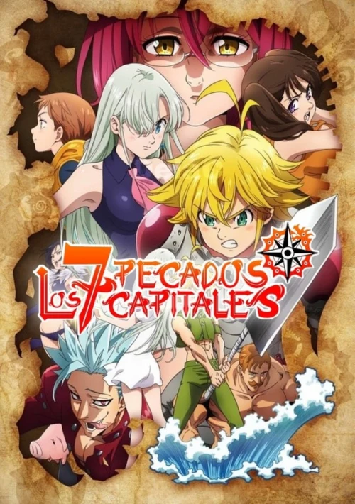Poster  de la temporada 3 de the Seven Deadly Sins Wrath of the Gods