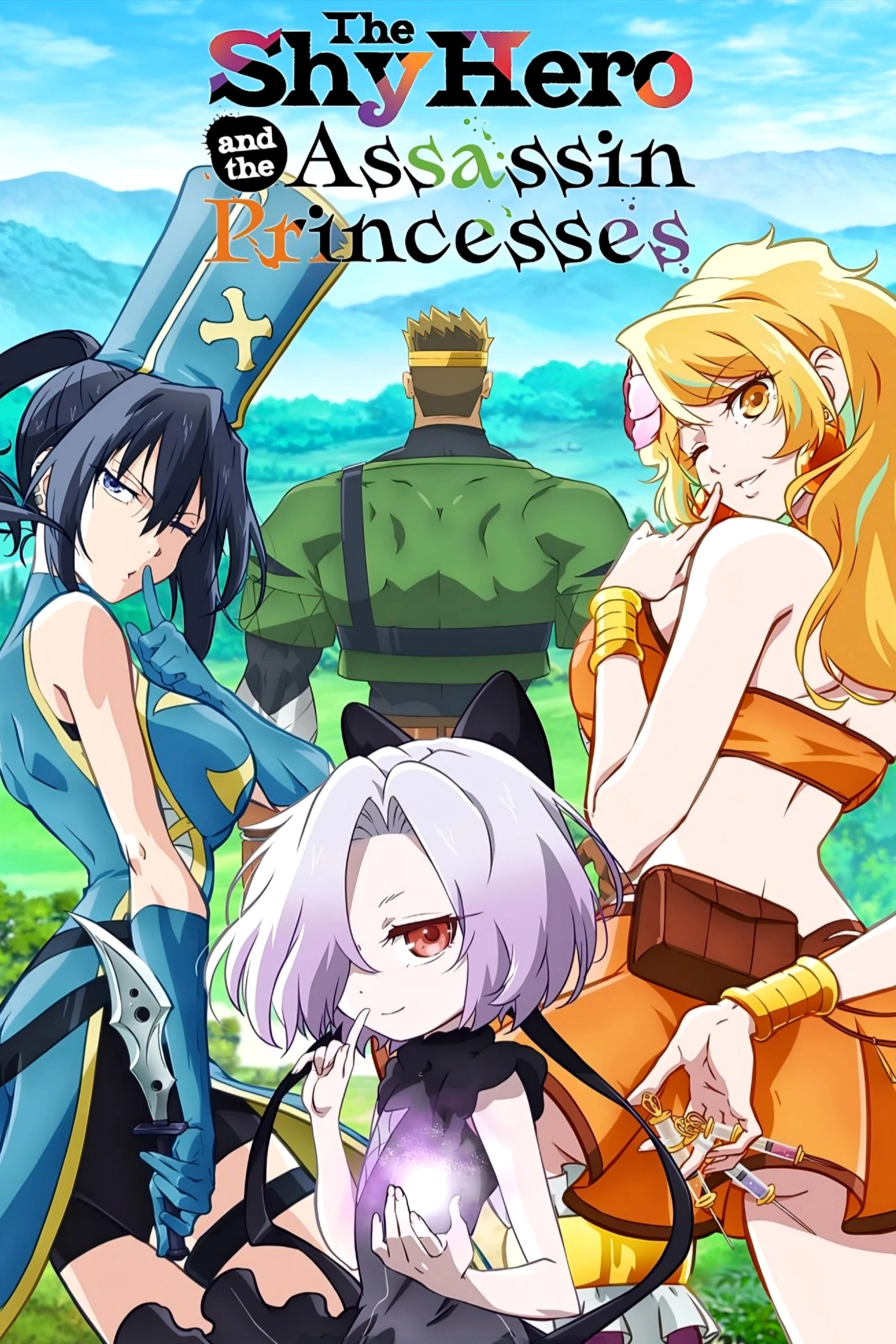 Poster  de The Shy Hero and the Assassin Princesses en inglés