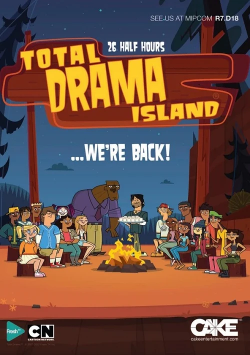 Poster  de la temporada 1 de Total Drama Island