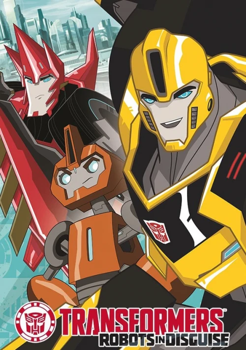 Poster  de la temporada 3 de Transformers: Robots in Disguise