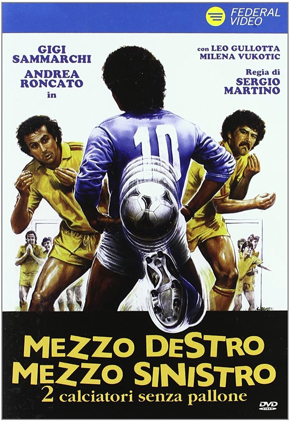 Mezzo destro mezzo sinistro 2 calciatori senza pallone Película