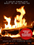 Fireplace 4K: Crackling Birchwood from Fireplace for Your Home