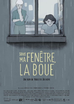 Sous ma fenêtre, la boue