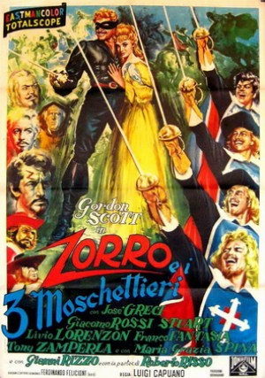 El Zorro y los 3 mosqueteros