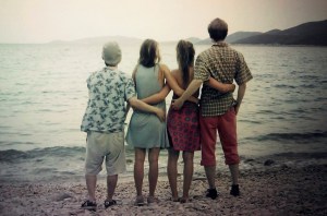 On the other shoreline