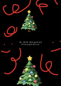 8-Bit Digital Fireplace with Music